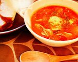 牡蠣とキノコのトマトスープ作り方6写真