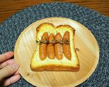 材料２つ♪簡単ソーセージチーズトースト♡作り方6写真