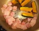 【簡単】かぼちゃとベーコンのホットサラダ作り方6写真