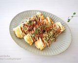 お好み焼きロール〜明太もちチーズ作り方8写真