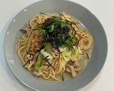 鶏とねぎの和風パスタ作り方6写真