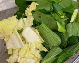 白菜と小松菜の塩昆布和え*+作り方1写真