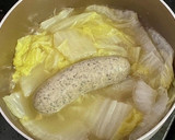 白菜とソーセージのコンソメ煮作り方3写真