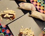 チョコチーズ入りみたらしおもちはるまき作り方2写真