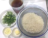 土鍋で作る鮭のガリバタしょうゆ炊込みご飯作り方1写真