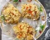 全てレンジ豆腐バーグ入チリソースドーム蒸作り方5写真