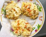 全てレンジ豆腐バーグ入チリソースドーム蒸作り方6写真