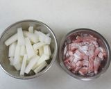 材料2つ!豚ロースと大根のさっぱり炒め☆作り方1写真