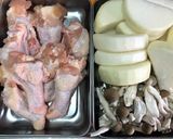 旭ポンズで手羽元と大根・シメジの煮物♪作り方3写真