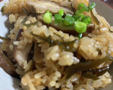 しいたけと塩昆布の炊き込みご飯☆作り方7写真