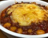 豚ひき肉と大豆のチリコンカンのチーズ焼き作り方6写真