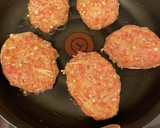 簡単！えのきでかさ増しハンバーグ作り方3写真