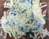 お餅とホウレンソウ草のラザニア風作り方12写真