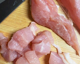主材料2つ 鶏胸肉ともやしのサクッと焼き作り方2写真
