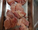 簡単おかず！鶏もも肉と白ねぎの甘酢餡掛け作り方2写真
