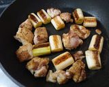 簡単おかず！鶏もも肉と白ねぎの甘酢餡掛け作り方5写真