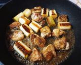 簡単おかず！鶏もも肉と白ねぎの甘酢餡掛け作り方6写真