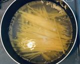 鯖の水煮缶で！　ペペロンチーノ鯖卵パスタ作り方1写真