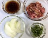 大葉香る☘️激旨牛ガーリックライス作り方1写真