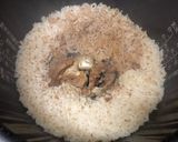超楽ちん★サバ味噌缶となめ茸の炊込みご飯作り方3写真