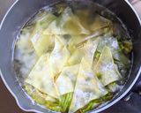 白菜とワンタンの皮のスープ & 雑炊作り方3写真