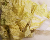 白菜と油揚げの煮物作り方1写真