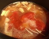 トマトとセロリの卵スープ作り方2写真