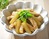 材料２つ！豚ロースと大根のさっぱり炒め☆作り方7写真