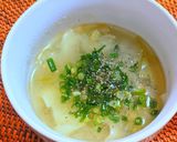 白菜とワンタンの皮のスープ & 雑炊作り方5写真