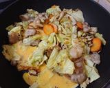 簡単おかず！野菜炒め風お好み焼きもどき作り方7写真