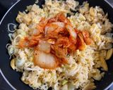 一人暮らしに！簡単パラパラキムチ炒飯作り方4写真