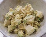 ワサビ味のポテチでアボカド豆腐サラダ作り方5写真