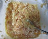 小松菜とにら鶏つくねの味噌煮😋♪作り方3写真
