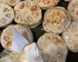 れんこんの鶏ひき肉挟み焼き♪甘酢だれ作り方11写真