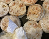 れんこんの鶏ひき肉挟み焼き♪甘酢だれ作り方11写真