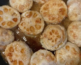 れんこんの鶏ひき肉挟み焼き♪甘酢だれ作り方12写真