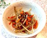 乾物野菜 きんぴら 肉汁と白だしで作り方3写真