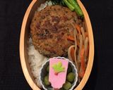 ひじき卯の花ハンバーグ 新春弁当作り方3写真