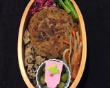 ひじき卯の花ハンバーグ 新春弁当作り方4写真