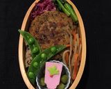 ひじき卯の花ハンバーグ 新春弁当作り方5写真