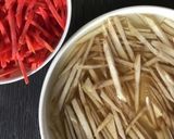 にんべんつゆの素で鶏ももひき肉きんぴら作り方3写真