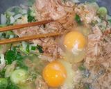 葉っぱまで食べる♪葉玉葱の卵とじ作り方8写真