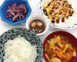 【病院】豆腐のお好み焼き風【給食】作り方11写真