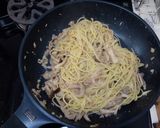 ツナときのこのバター醤油パスタ作り方6写真