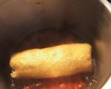 鶏ごぼうの太巻き煮作り方4写真