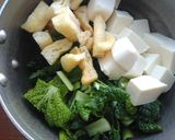 ゆき菜と豆腐のお味噌汁♪作り方2写真