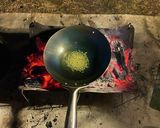 炭火で作るチリコンカン作り方1写真
