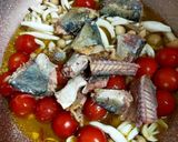 サバの水煮缶ペペロンチーノ作り方2写真