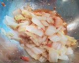 白菜の梅肉和え作り方3写真