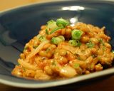 キムチ梅納豆で手巻き寿司作り方2写真